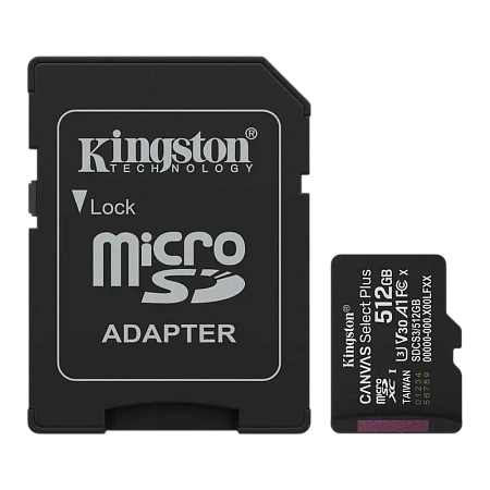 Карта памяти Kingston Canvas Select Plus, 512Гб (SDCS3/512GB)