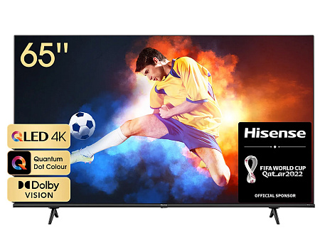 65" QLED SMART Телевизор Hisense 65E7HQ, 3840x2160 4K UHD, VIDAA U OS, Серый