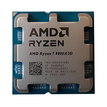 Процессор AMD Ryzen 7 9800X3D, AMD Radeon Graphics, Без кулера | Tray