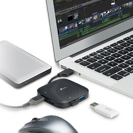 USB 3.0 Hub 4-port TP-LINK "UH400", Black USB 3.0 Hub 4-port TP-LINK "UH400", Black
