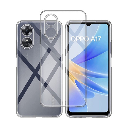 Helmet Case TPU Soft Oppo A17, Clear Helmet Case TPU Soft Oppo A17, Clear