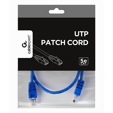 0.5m, Patch Cord Blue, PP12-0.5M/B, Cat.5E, Cablexpert, molded strain relief 50u" plugs 0.5m, Patch Cord Blue, PP12-0.5M/B, Cat.5E, Cablexpert, molded strain relief 50u" plugs