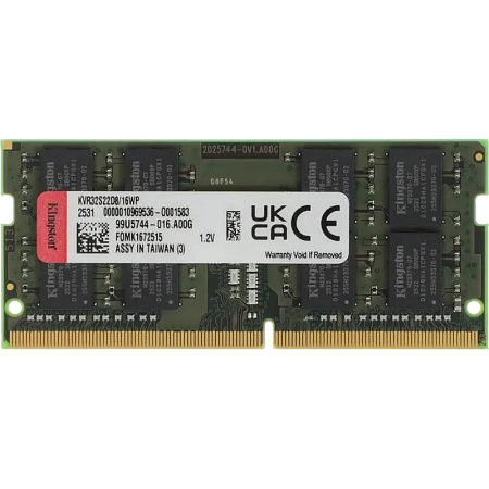 Оперативная память Kingston ValueRAM, DDR4 SDRAM, 3200 МГц, 16 ГБ, KVR32S22D8/16WP Оперативная память Kingston ValueRAM, DDR4 SDRAM, 3200 МГц, 16 ГБ, KVR32S22D8/16WP