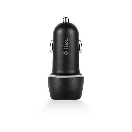 ttec Car Charger USB-A 2.1A with Micro-USB Cable, Black (Damaged Box) ttec Car Charger USB-A 2.1A with Micro-USB Cable, Black (Damaged Box)