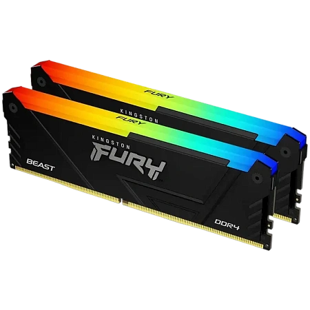 Оперативная память Kingston FURY Beast RGB, DDR4 SDRAM, 3600 МГц, 64 ГБ, KF436C18BB2AK2/64