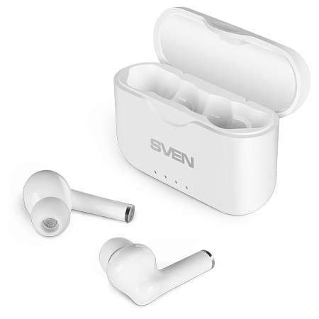True Wireless Earphones SVEN E-701BT, White True Wireless Earphones SVEN E-701BT, White