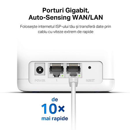 Whole-Home Mesh Dual Band Wi-Fi AC System MERCUSYS, "Halo H30G(2-pack)", 1300Mbps,MU-MIMO,Gbit Ports Whole-Home Mesh Dual Band Wi-Fi AC System MERCUSYS, "Halo H30G(2-pack)", 1300Mbps,MU-MIMO,Gbit Ports
