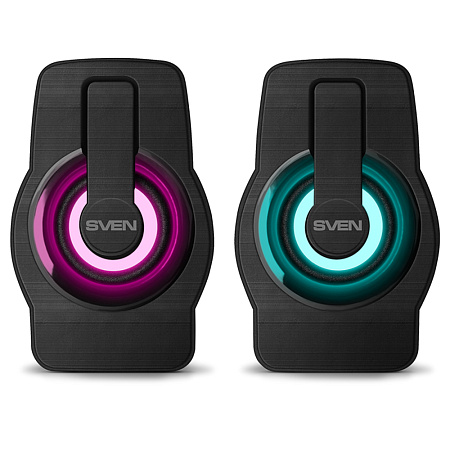 Speakers SVEN "255" Black, 4w, USB power, Dynamic RGB lighting Speakers SVEN "255" Black, 4w, USB power, Dynamic RGB lighting