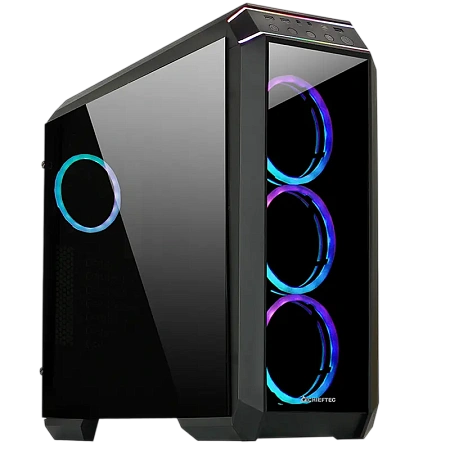 Компьютерный корпус Chieftec STALLION II, Midi-Tower, Без блока питания, Чёрный Компьютерный корпус Chieftec STALLION II, Midi-Tower, Без блока питания, Чёрный