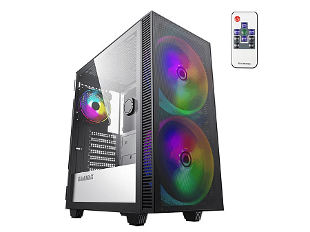 Case ATX GAMEMAX Aero, w/o PSU, 0.5mm, 2x200mm & 1x120mm ARGB fans, ARGB+PWM Hub, Front Mesh, TG, DF Case ATX GAMEMAX Aero, w/o PSU, 0.5mm, 2x200mm & 1x120mm ARGB fans, ARGB+PWM Hub, Front Mesh, TG, DF