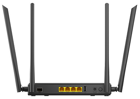 Беспроводной маршрутизатор D-Link DIR-825/GFRU, 3G, 4G, Чёрный
