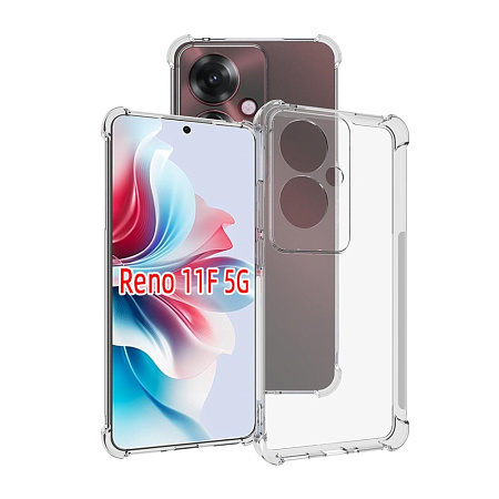 WOO Case Soft TPU Oppo Reno 11F, Clear WOO Case Soft TPU Oppo Reno 11F, Clear