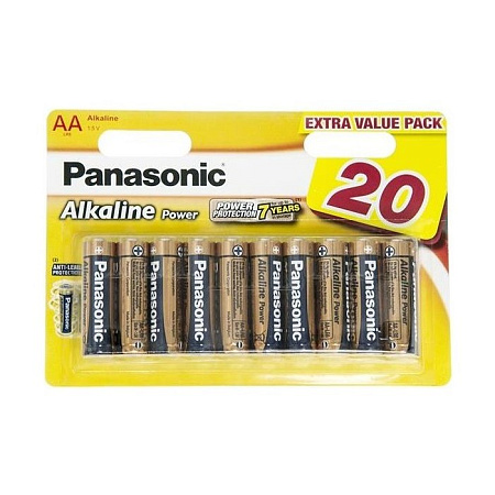 Panasonic "ALKALINE Power" AA, Blister*20, Alkaline, LR6REB/20BW Panasonic "ALKALINE Power" AA, Blister*20, Alkaline, LR6REB/20BW
