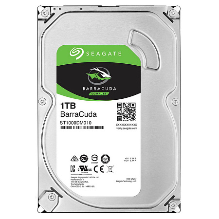 Жесткий диск Seagate BarraCuda, 3.5", 1 ТБ <ST1000DM010>