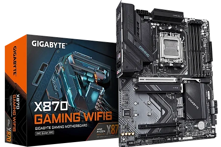 Материнская плата Gigabyte X870 GAMING WIFI6, AM5, AMD X870, ATX Материнская плата Gigabyte X870 GAMING WIFI6, AM5, AMD X870, ATX