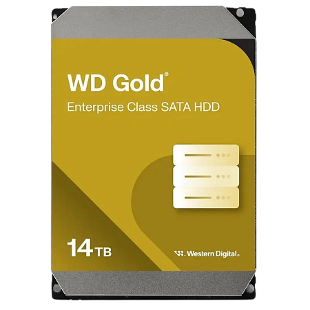 Жесткий диск Western Digital WD Gold, 3.5", 14 ТБ <WD142KRYZ> Жесткий диск Western Digital WD Gold, 3.5", 14 ТБ <WD142KRYZ>