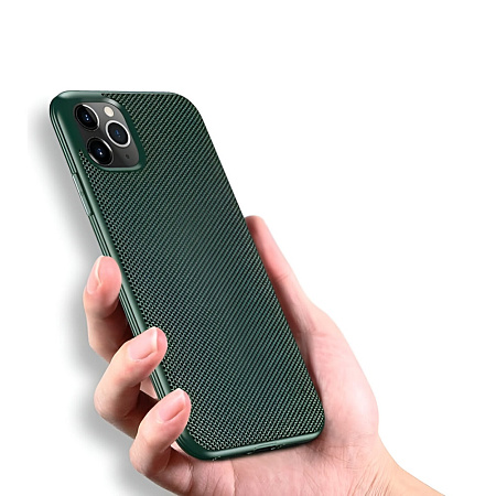 Helmet Case TPU Nylon Series iPhone 11 Pro Max, Green Helmet Case TPU Nylon Series iPhone 11 Pro Max, Green