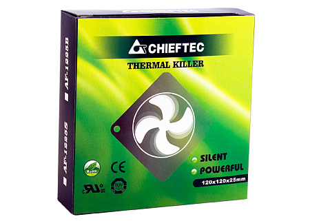 PC Case Fan Chieftec AF-1225S, 120x120x25 mm, 24-27 dB, 1350RPM, 55 CFM, 3pin/Molex PC Case Fan Chieftec AF-1225S, 120x120x25 mm, 24-27 dB, 1350RPM, 55 CFM, 3pin/Molex