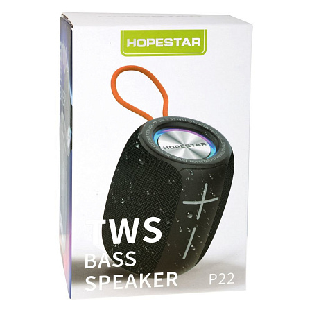 Hopestar Wireless Speaker P22, 5W, Black Hopestar Wireless Speaker P22, 5W, Black