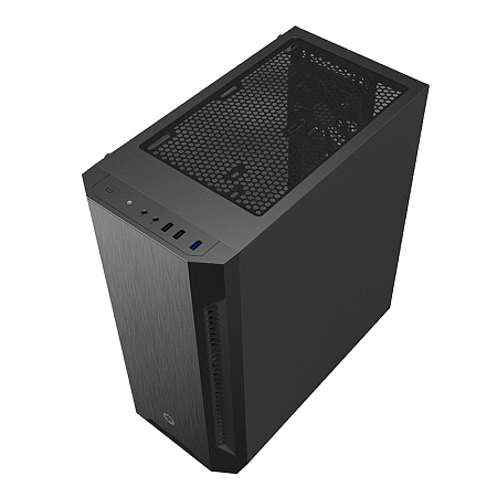 Case ATX GAMEMAX Fortress TG, w/o PSU, 0.5mm, 3x120mm fans, PWM Hub, Tempered Glass, Dust Filter, 1x