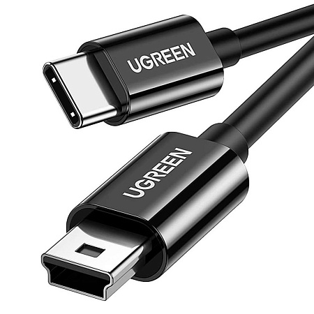 UGREEN Cable Type-C to Mini USB 2M Nickle Plated ABS US242, Black