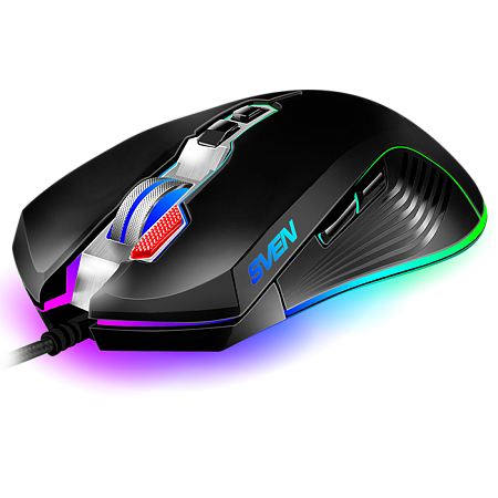  Gaming Mouse SVEN RX-G850, Optical 500 -6400 dpi, 8 buttons, RGB, SoftTouch, Metal bottom, Black, U, клавиатуры ,мышки ,веб камера ,коврики ,флешки , 16gb, 32gb,64gb,128gb,256gb,512,microsd,sd