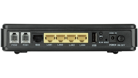 VoIP-маршуризатор  D-Link DVG-N5402SP/2S1U, Чёрный