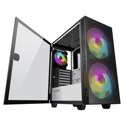 Case ATX GAMEMAX Aero, w/o PSU, 0.5mm, 2x200mm & 1x120mm ARGB fans, ARGB+PWM Hub, Front Mesh, TG, DF Case ATX GAMEMAX Aero, w/o PSU, 0.5mm, 2x200mm & 1x120mm ARGB fans, ARGB+PWM Hub, Front Mesh, TG, DF