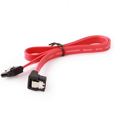 Cable Serial ATA III 50 cm data, 90 degree connector, metal clips, Cablexpert CC-SATAM-DATA90 Cable Serial ATA III 50 cm data, 90 degree connector, metal clips, Cablexpert CC-SATAM-DATA90