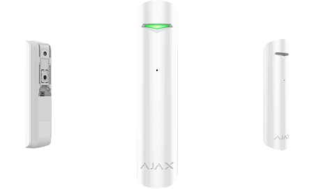 Ajax Wireless Security Glass Breaking Detector "GlassProtect", White
