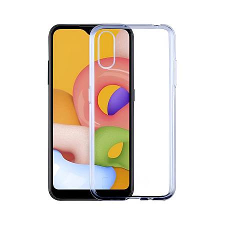 Helmet Case TPU Soft Samsung A01, Clear Helmet Case TPU Soft Samsung A01, Clear