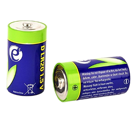 D size  Energenie  "EG-BA-LR20-01" 1.5V, Alkaline, Blister*2