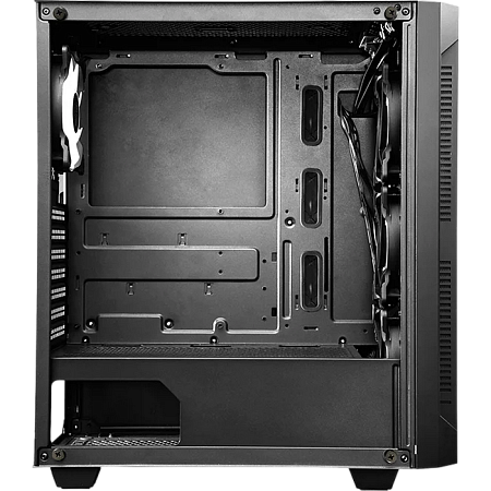 Case ATX Chieftec HUNTER, w/o PSU, 0.5mm, 4x120mm ARGB fans, ARGB Hub, Front Mesh, Tempered Glass, 2