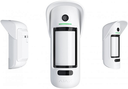 Ajax Outdoor Wireless Security Motion Detector "MotionCam Outdoor", White, Photo Ajax Outdoor Wireless Security Motion Detector "MotionCam Outdoor", White, Photo