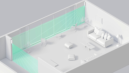 Ajax Wireless Security Narrow Beam Motion Detector "MotionProtect Curtain", White Ajax Wireless Security Narrow Beam Motion Detector "MotionProtect Curtain", White