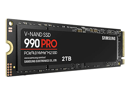 .M.2 NVMe SSD 2.0TB Samsung  990 PRO [PCIe 4.0 x4, R/W:7450/6900MB/s, 1400K/1550K IOPS, 1.2PB, 3DTLC