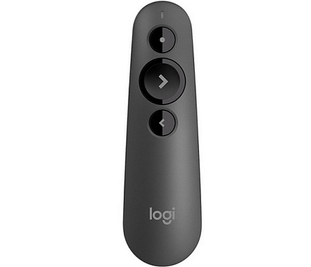 Presenter Logitech R500s, Class 1 Laser, Range: 20m, Bluetooth/2.4 Ghz, 1xAAA, Graphite Presenter Logitech R500s, Class 1 Laser, Range: 20m, Bluetooth/2.4 Ghz, 1xAAA, Graphite