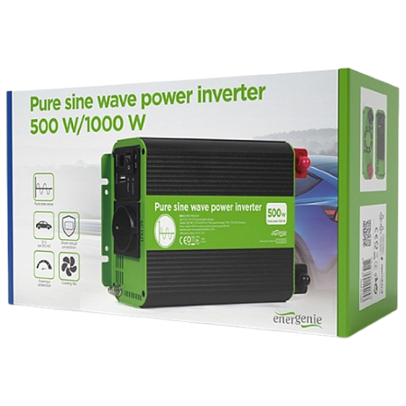 Автомобильный инвертор Energenie EG-PWC-PS500-01, 500Вт, Разноцветный