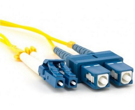 Fiber optic patch cords, singlemode Duplex LC-SC, 7m Fiber optic patch cords, singlemode Duplex LC-SC, 7m