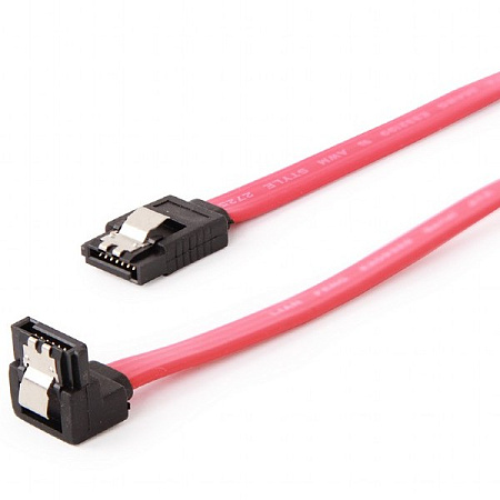 Cable Serial ATA III 50 cm data, 90 degree connector, metal clips, Cablexpert CC-SATAM-DATA90 Cable Serial ATA III 50 cm data, 90 degree connector, metal clips, Cablexpert CC-SATAM-DATA90