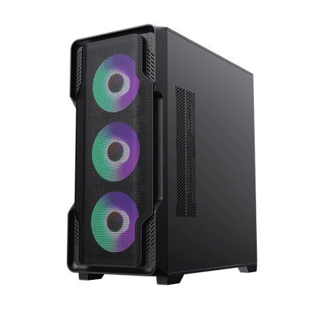 Case EATX GAMEMAX Siege, w/o PSU, 0.6mm, 4x120mm ARGB, ARGB Hub, Tempered Glas, Front Mesh, DF, 1xUS