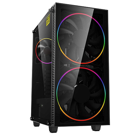 Case ATX GAMEMAX Aero, w/o PSU, 0.5mm, 2x200mm & 1x120mm ARGB fans, ARGB+PWM Hub, Front Mesh, TG, DF Case ATX GAMEMAX Aero, w/o PSU, 0.5mm, 2x200mm & 1x120mm ARGB fans, ARGB+PWM Hub, Front Mesh, TG, DF