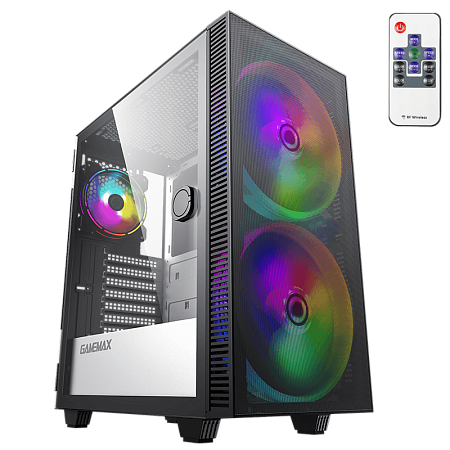Case ATX GAMEMAX Aero, w/o PSU, 0.5mm, 2x200mm & 1x120mm ARGB fans, ARGB+PWM Hub, Front Mesh, TG, DF Case ATX GAMEMAX Aero, w/o PSU, 0.5mm, 2x200mm & 1x120mm ARGB fans, ARGB+PWM Hub, Front Mesh, TG, DF