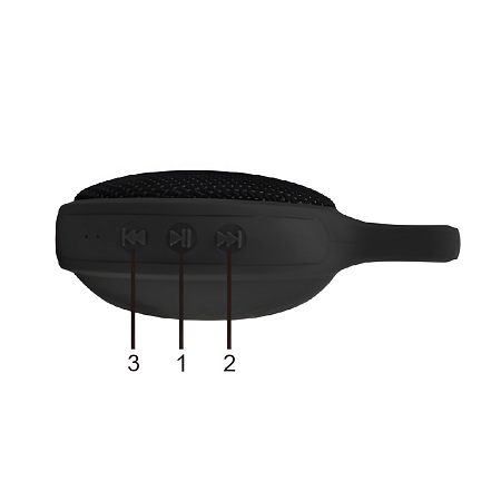 Helmet Bluetooth Speaker (5W) W8025, Black