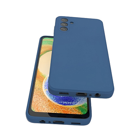 Helmet Case Liquid Silicone Samsung A04S, Blue Helmet Case Liquid Silicone Samsung A04S, Blue
