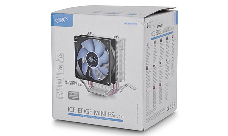 DEEPCOOL Cooler "Ice Edge Mini FS V2", Socket 1155/1151 & FM2/AM3+, up to 100W, 80х80х25mm, 2200rpm,,процессоры ,оперативная память, ssd, M2, hdd, кейсы