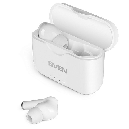 True Wireless Earphones SVEN E-701BT, White True Wireless Earphones SVEN E-701BT, White