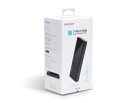 USB 3.0 Hub 7-port TP-LINK "UH720", with 2 Charging Ports, external power adapter USB 3.0 Hub 7-port TP-LINK "UH720", with 2 Charging Ports, external power adapter