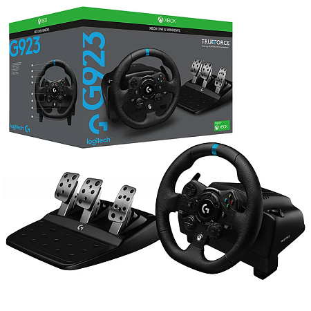 Wheel Logitech Driving Force Racing G923, for Xbox, 900 degree, Pedals, Dual-Motor Force Feedback Wheel Logitech Driving Force Racing G923, for Xbox, 900 degree, Pedals, Dual-Motor Force Feedback