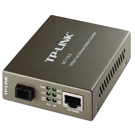 10/100M RJ45 to 100M, TP-Link single-mode SC fiber (WDM) Converter MC112CS, F-duplex, up to 20Km 10/100M RJ45 to 100M, TP-Link single-mode SC fiber (WDM) Converter MC112CS, F-duplex, up to 20Km